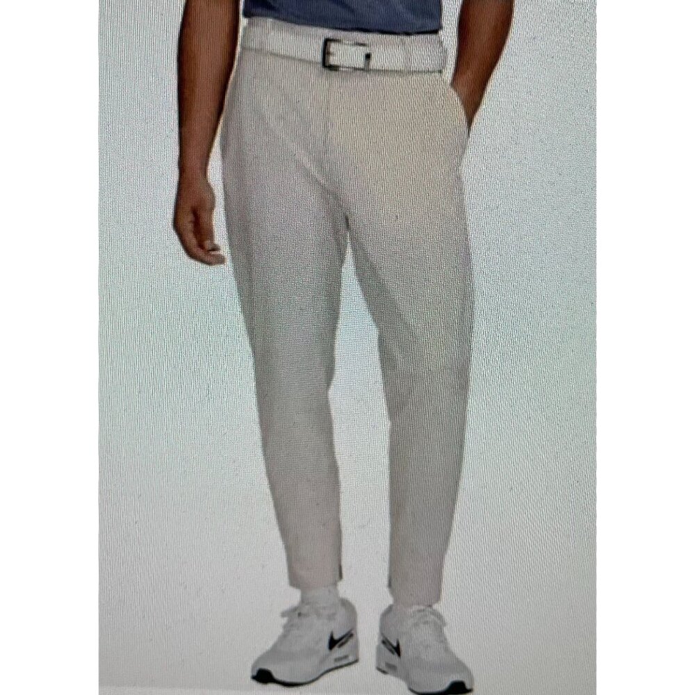 Nike Mens Beige Golf Pants 38 Recycled Polyester Blend Sustainable Design
